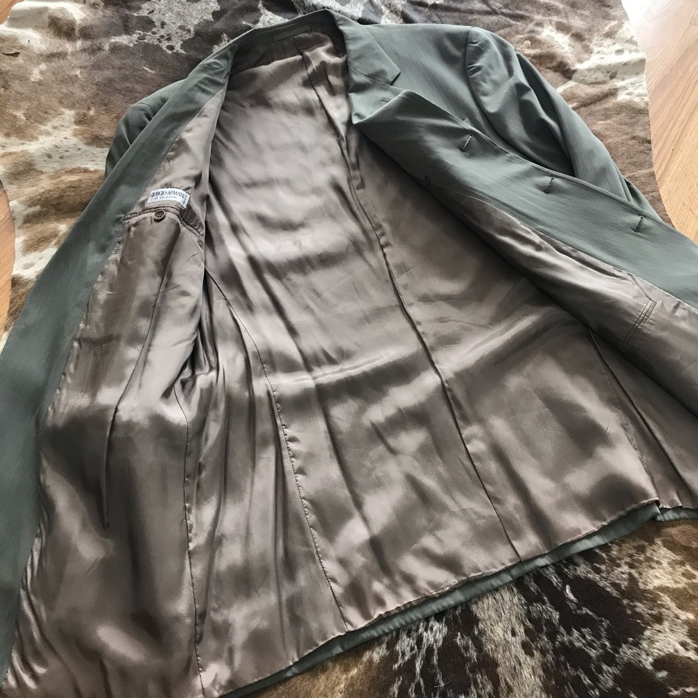 Giorgio Armani suit jacket sport coat size 46L - Picture 9 of 9